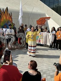 Activists protest at COP28 in Dubai