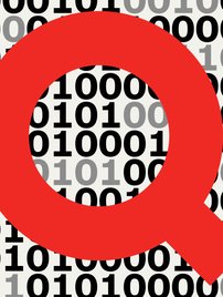 Graphic collage showing methods for searching for data
