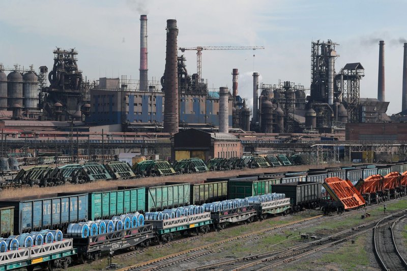 Magnitogorsk Iron and Steel Works in Chelyabinsk region, Russia