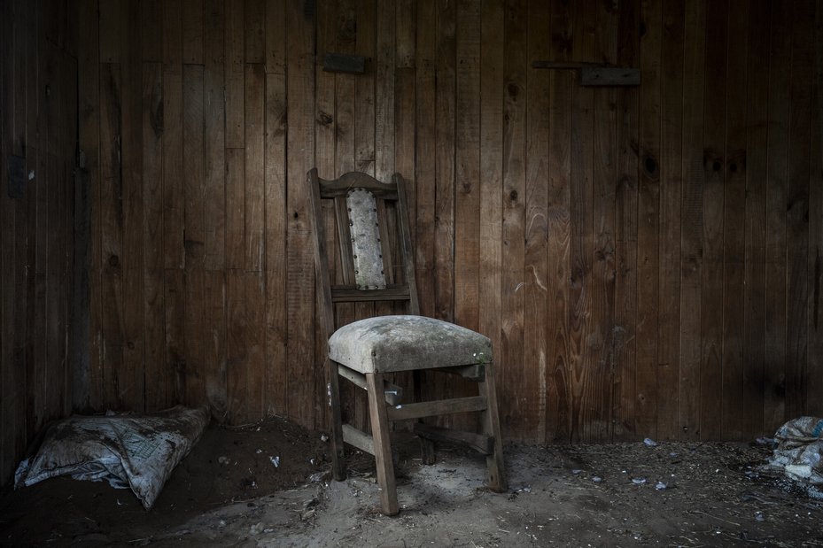 A lone chair sits inside Julia’s house left abandoned after her disappearance.
