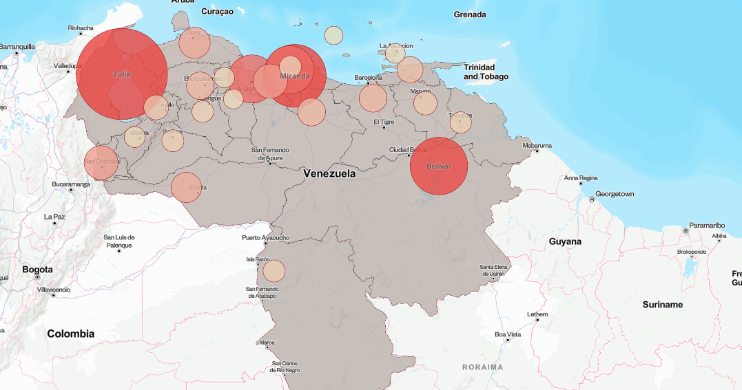 Scale of resource-driven violence affecting Venezuelans revealed in interactive map