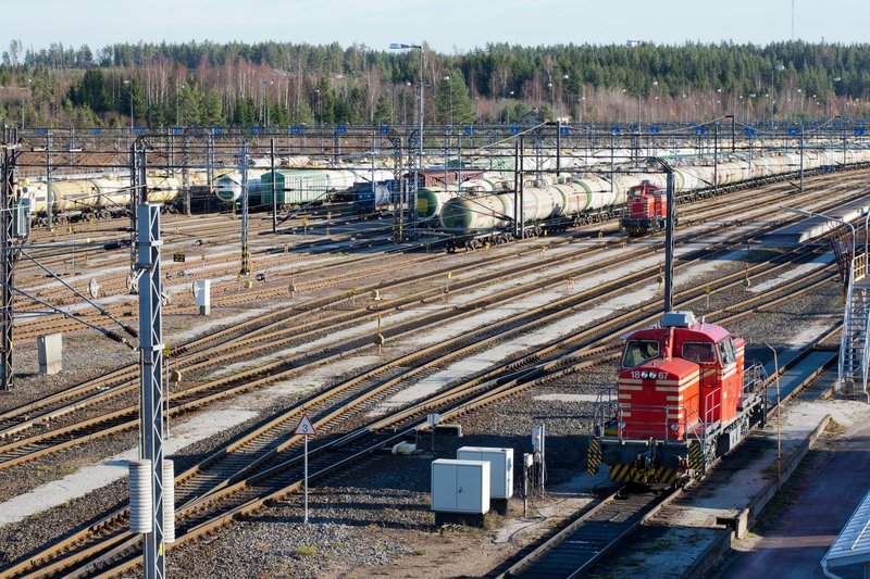 Vainikkala railroad station at the Russian border in Lappeenranta Finland